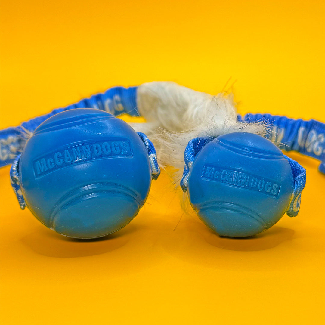 McCann Dogs Fuzzy Ball Tug Toy