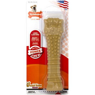 Nylabone® Power Chew® Durable Dog Toy - Peanut Butter, up to 50
