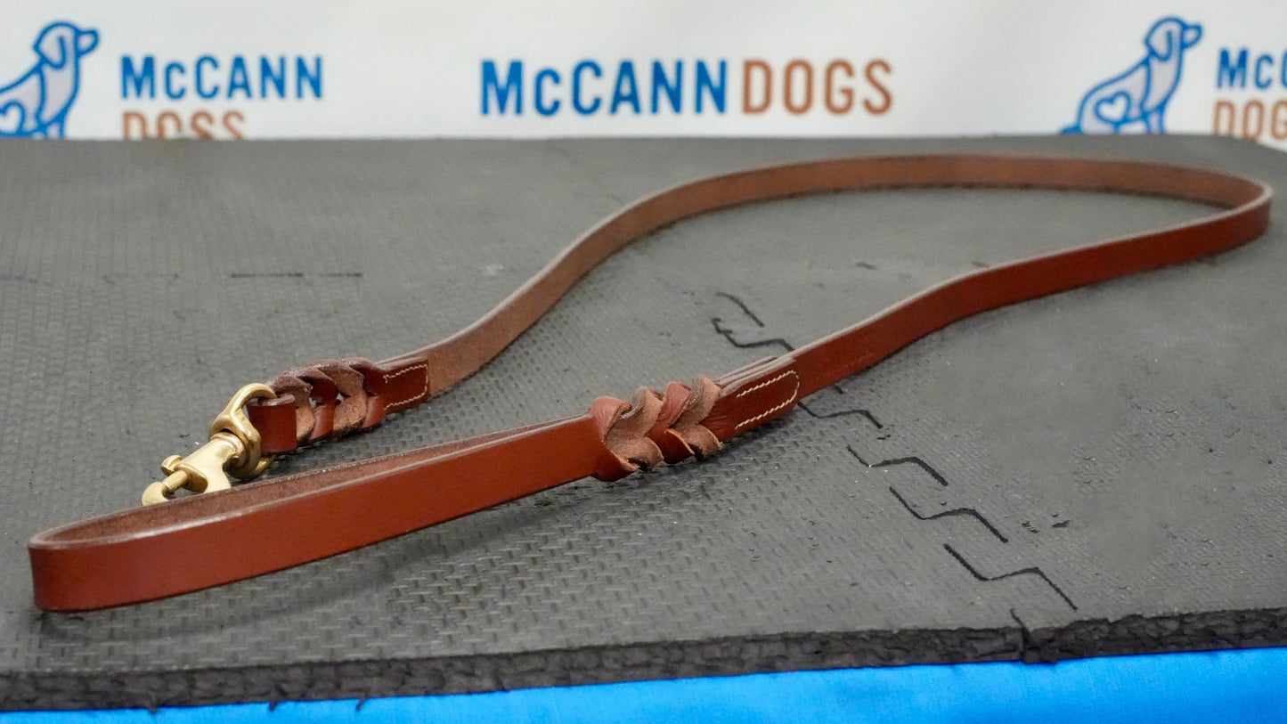 McCann Dogs 6' Leather Leash - McCann Professional Dog Trainers